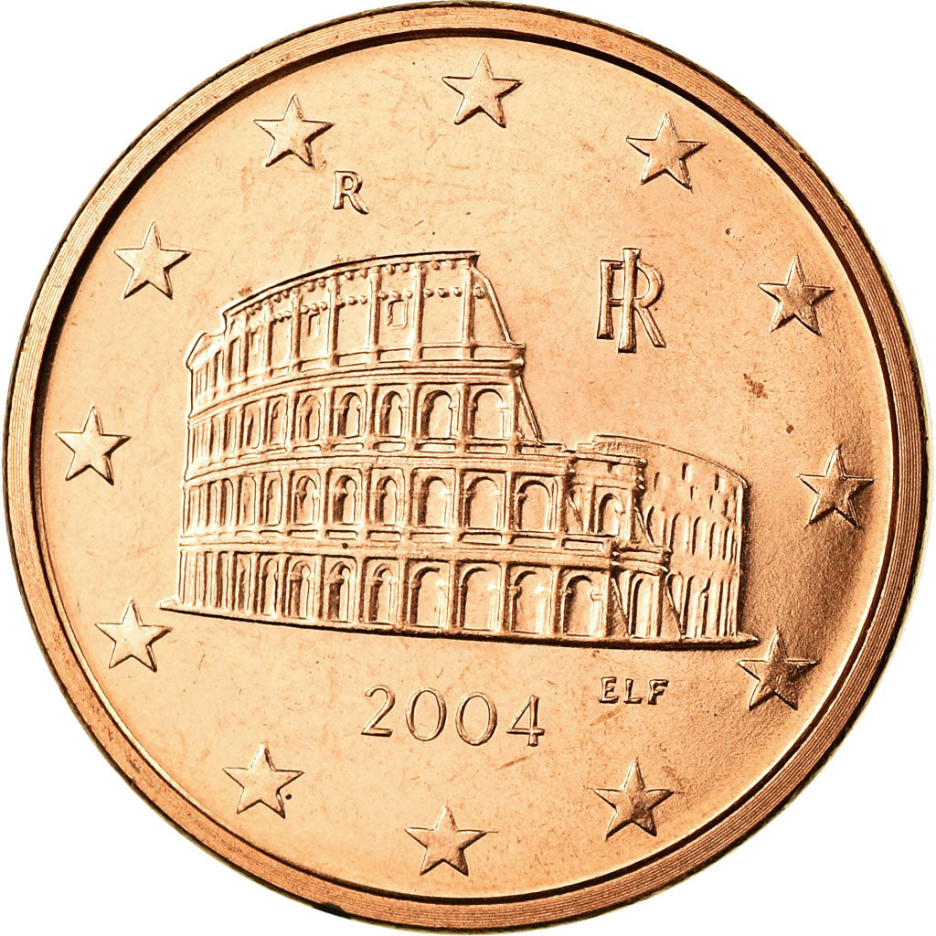 Italy, 5 Euro Cent, 2004, MS(65-70), Copper Plated Steel, KM:212
