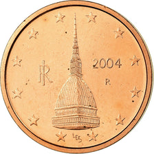 Italia, 2 Euro Cent, 2004, FDC, Acciaio placcato rame, KM:211