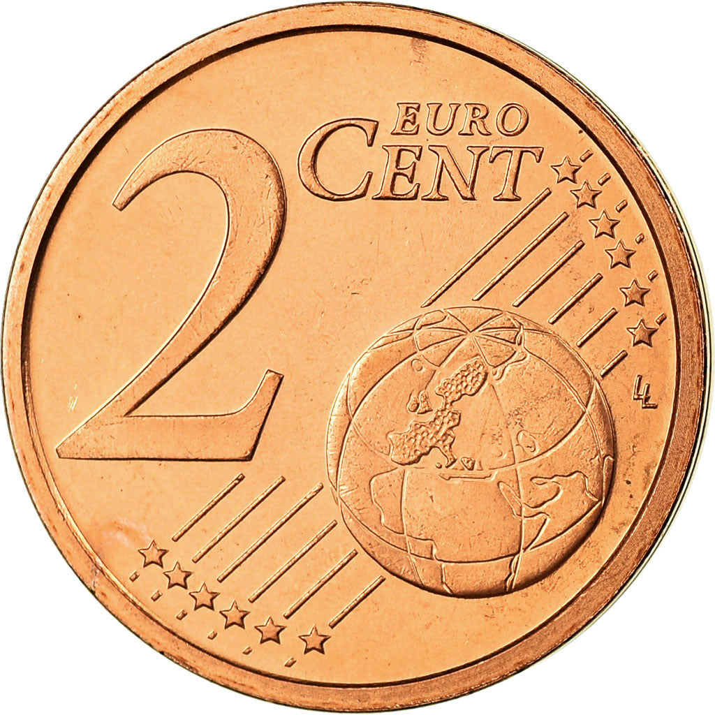 Italia, 2 Euro Cent, 2004, FDC, Acciaio placcato rame, KM:211