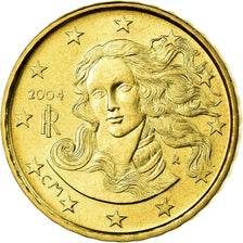 Italy, 10 Euro Cent, 2004, MS(65-70), Brass, KM:213