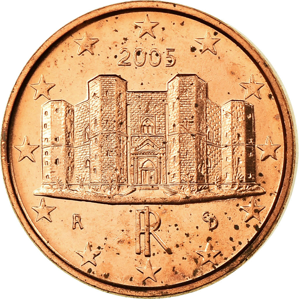Italia, Euro Cent, 2005, FDC, Acciaio placcato rame, KM:210