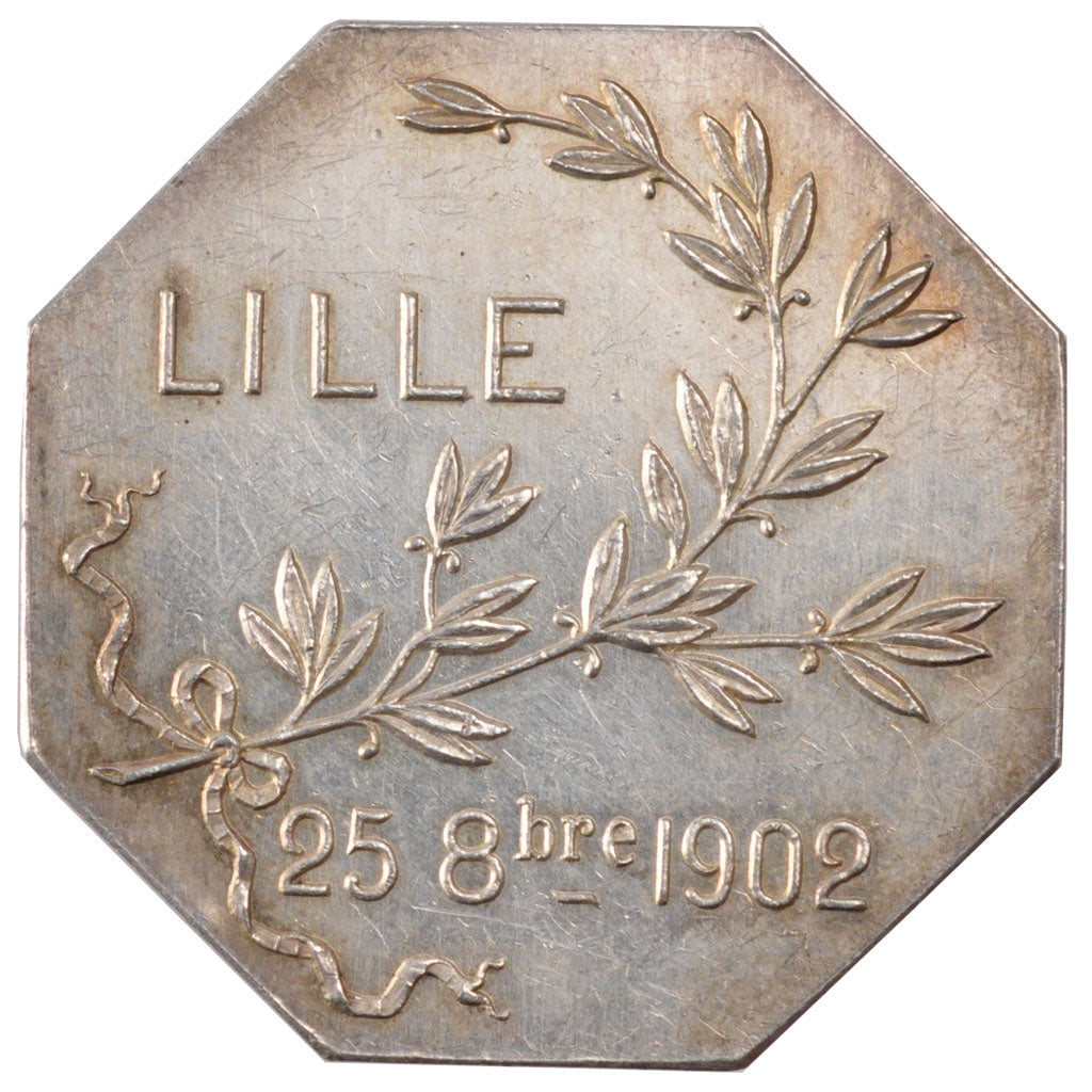 France, Savings Bank, Token, 1902, MS(60-62), Silver, 21.49