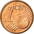 Itália, Euro Cent, 2007, MS(65-70), Aço Cromado a Cobre, KM:210
