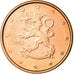 Finlandia, Euro Cent, 2008, SPL, Acciaio placcato rame, KM:98