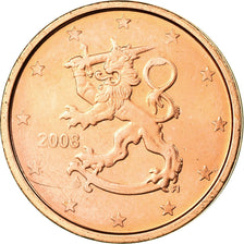 Finlandia, 2 Euro Cent, 2008, SPL, Acciaio placcato rame, KM:99