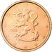 Finlandia, 2 Euro Cent, 2008, SPL, Acciaio placcato rame, KM:99
