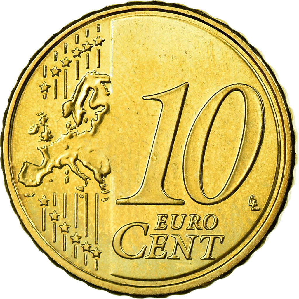 Finnland, 10 Euro Cent, 2008, UNZ, Messing, KM:126