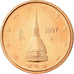 Italien, 2 Euro Cent, 2007, UNZ, Copper Plated Steel, KM:211