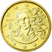 Italien, 10 Euro Cent, 2007, UNZ, Messing, KM:213