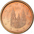 Espanha, Euro Cent, 2011, MS(63), Aço Cromado a Cobre, KM:1144