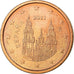 Spanien, 2 Euro Cent, 2011, UNZ, Copper Plated Steel, KM:1145