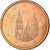 Espanha, 5 Euro Cent, 2011, MS(63), Aço Cromado a Cobre, KM:1146