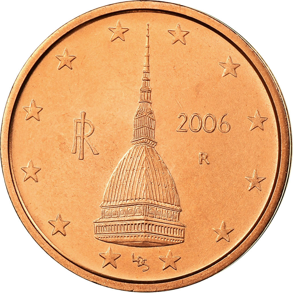 Italia, 2 Euro Cent, 2006, SPL, Acciaio placcato rame, KM:211