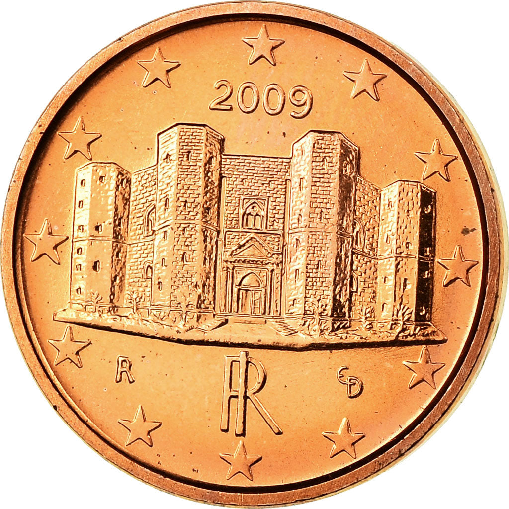 Italien, Euro Cent, 2009, UNZ, Copper Plated Steel, KM:210