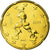 Italia, 20 Euro Cent, 2009, SC, Latón, KM:248