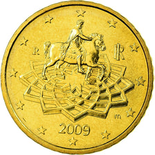 Italien, 50 Euro Cent, 2009, UNZ, Messing, KM:249