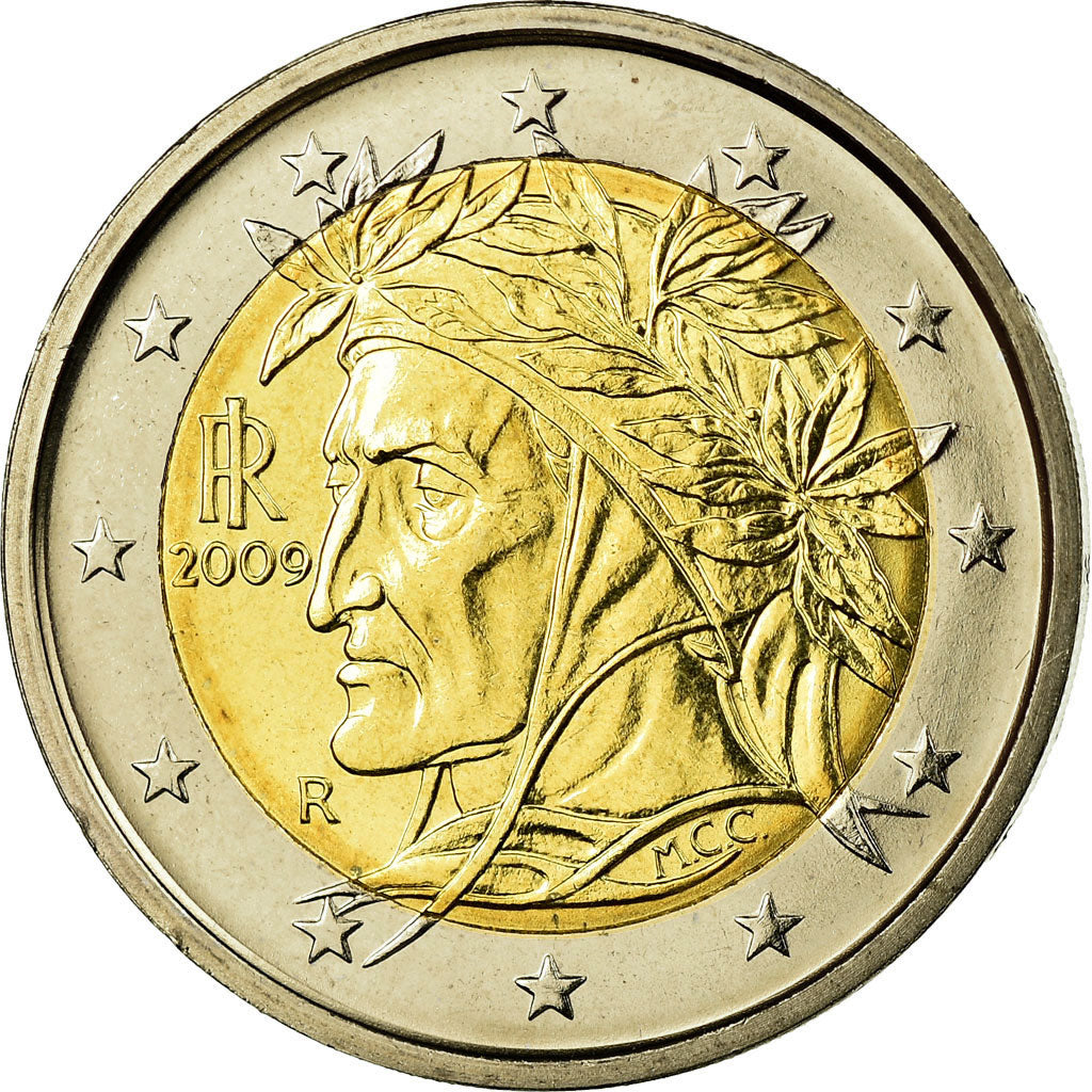 Italy, 2 Euro, 2009, MS(63), Bi-Metallic, KM:251