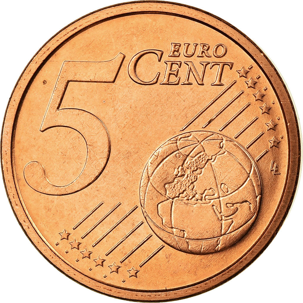 Włochy, 5 Euro Cent, 2010, Rome, MS(63), Miedź platerowana stalą, KM:212