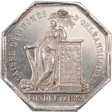 France, Savings Bank, Token, MS(60-62), Silver, Jacqmin #59, 12.55