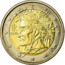 Italy, 2 Euro, 2010, MS(63), Bi-Metallic, KM:251