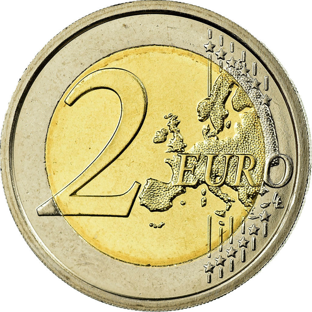 Włochy, 2 Euro, 2010, Rome, MS(63), Bimetaliczny, KM:328