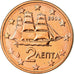 Greece, 2 Euro Cent, 2009, MS(63), Copper Plated Steel, KM:182
