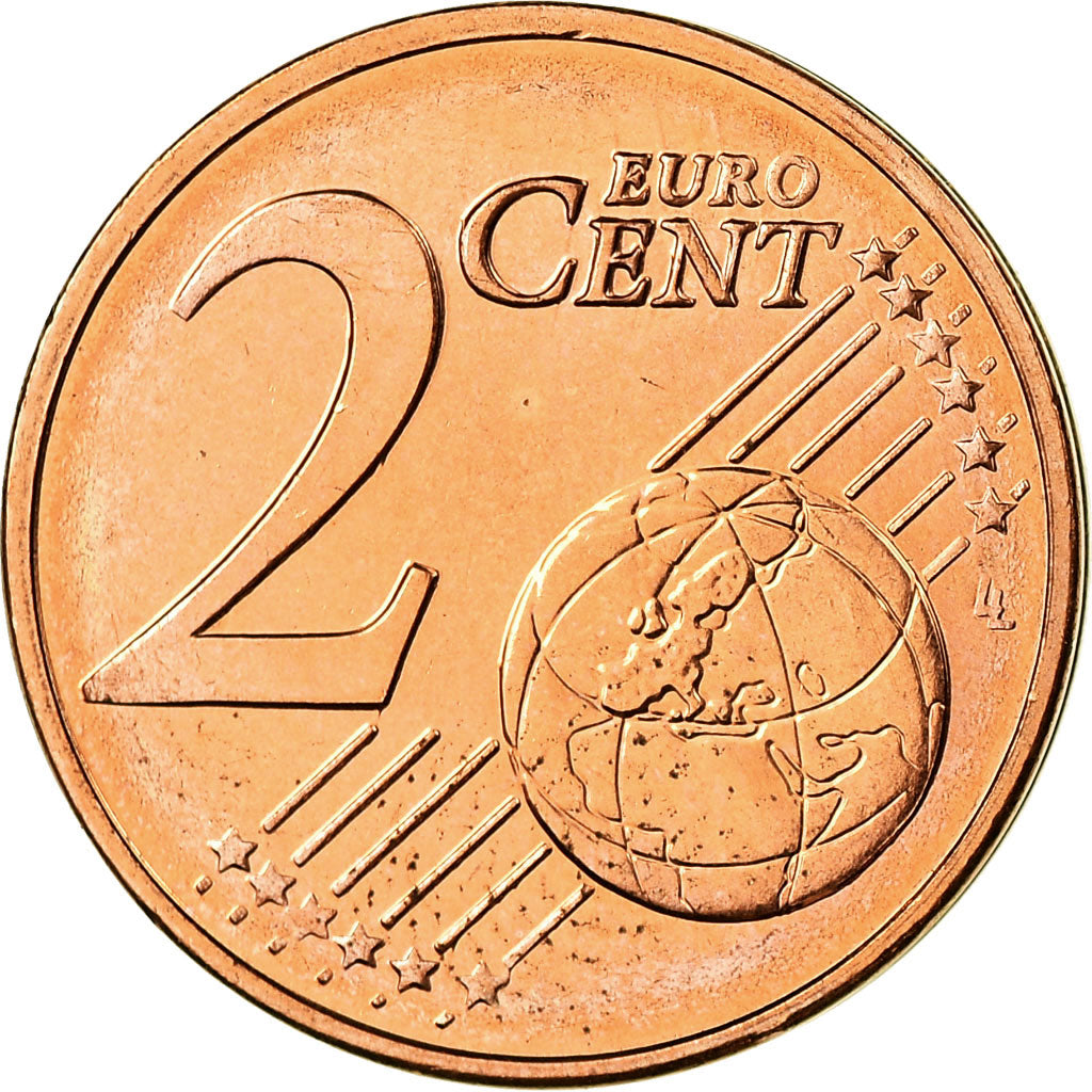 Greece, 2 Euro Cent, 2009, MS(63), Copper Plated Steel, KM:182