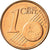 Grécia, Euro Cent, 2008, MS(63), Aço Cromado a Cobre, KM:181