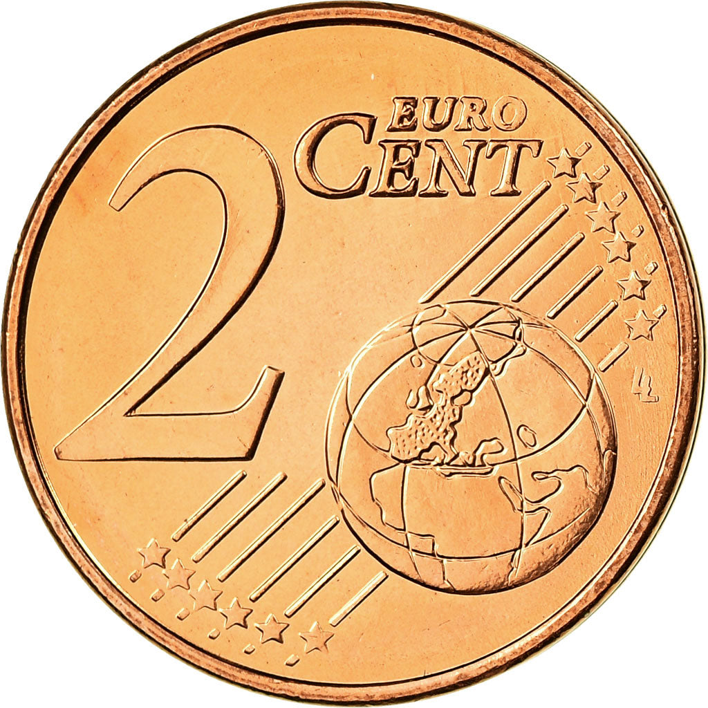 Grecia, 2 Euro Cent, 2008, SPL, Acciaio placcato rame, KM:182