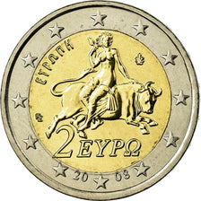 Greece, 2 Euro, 2008, MS(63), Bi-Metallic, KM:215