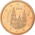 Espanha, 2 Euro Cent, 2010, MS(63), Aço Cromado a Cobre, KM:1145