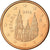 Espanha, 5 Euro Cent, 2010, MS(63), Aço Cromado a Cobre, KM:1146