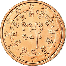 Portugal, 2 Euro Cent, 2009, UNZ, Copper Plated Steel, KM:741