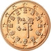 Portugal, 5 Euro Cent, 2009, MS(63), Aço Cromado a Cobre, KM:742