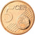 Portugal, 5 Euro Cent, 2009, SC, Cobre chapado en acero, KM:742