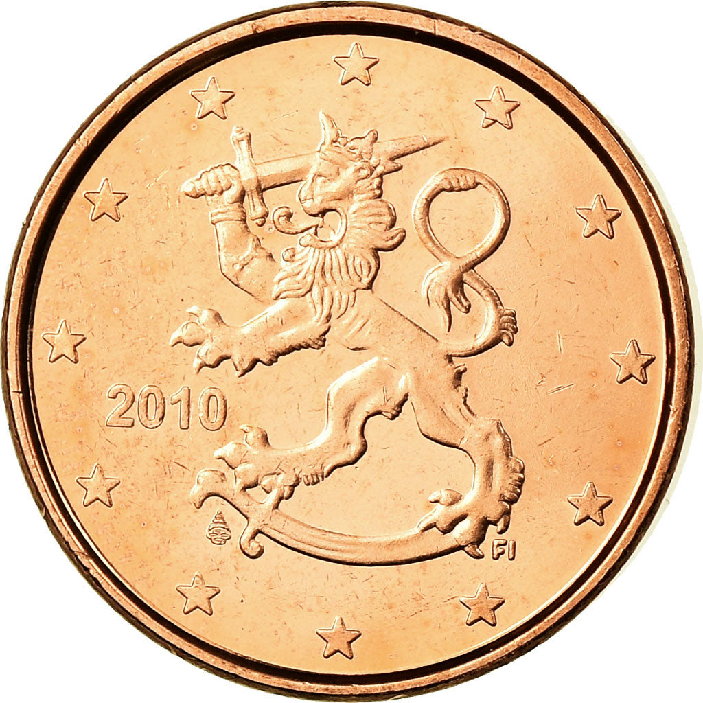 Finnland, Euro Cent, 2010, UNZ, Copper Plated Steel, KM:98