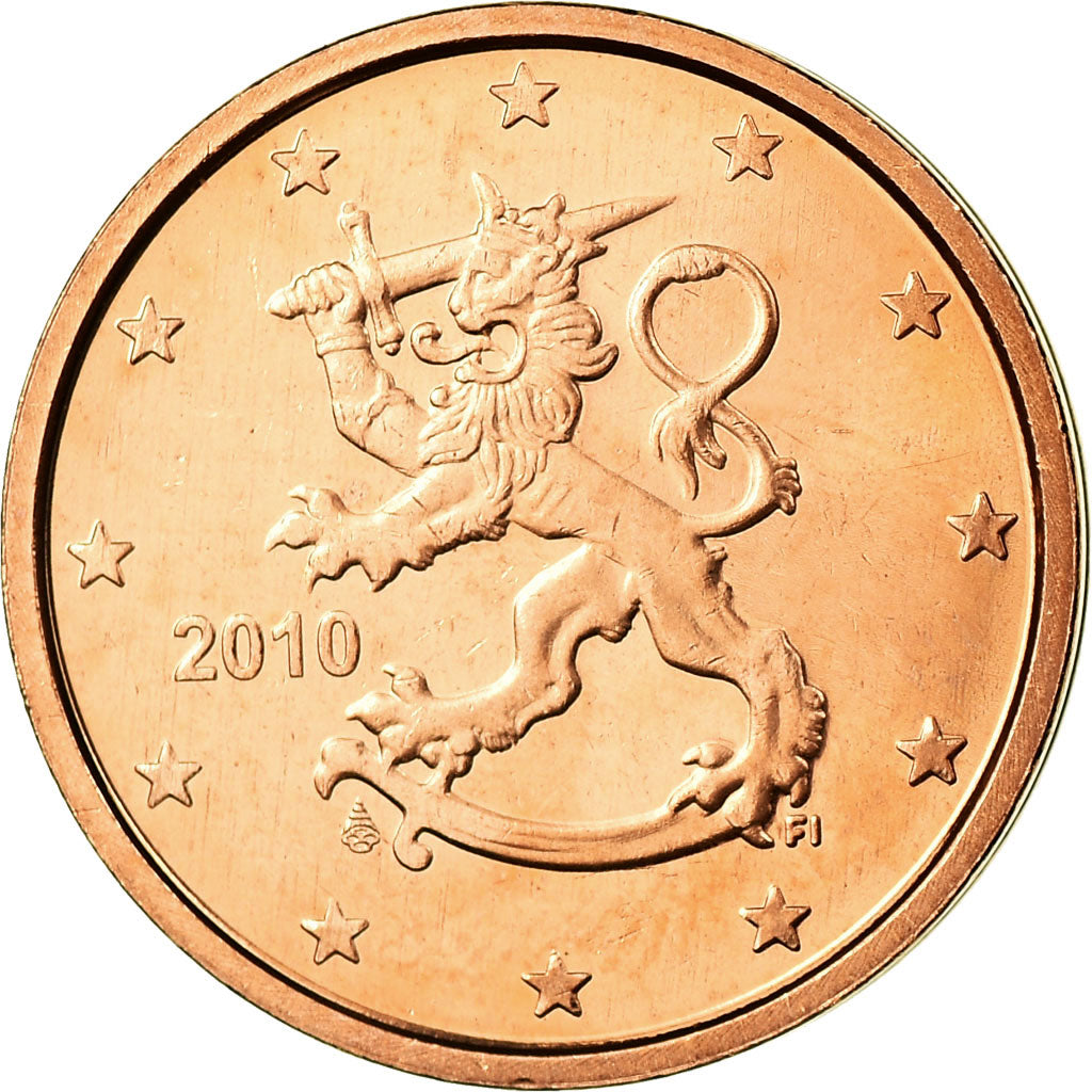 Finnland, 2 Euro Cent, 2010, UNZ, Copper Plated Steel, KM:99