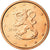 Finlândia, 2 Euro Cent, 2010, MS(63), Aço Cromado a Cobre, KM:99