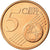 Finlândia, 5 Euro Cent, 2010, MS(63), Aço Cromado a Cobre, KM:100