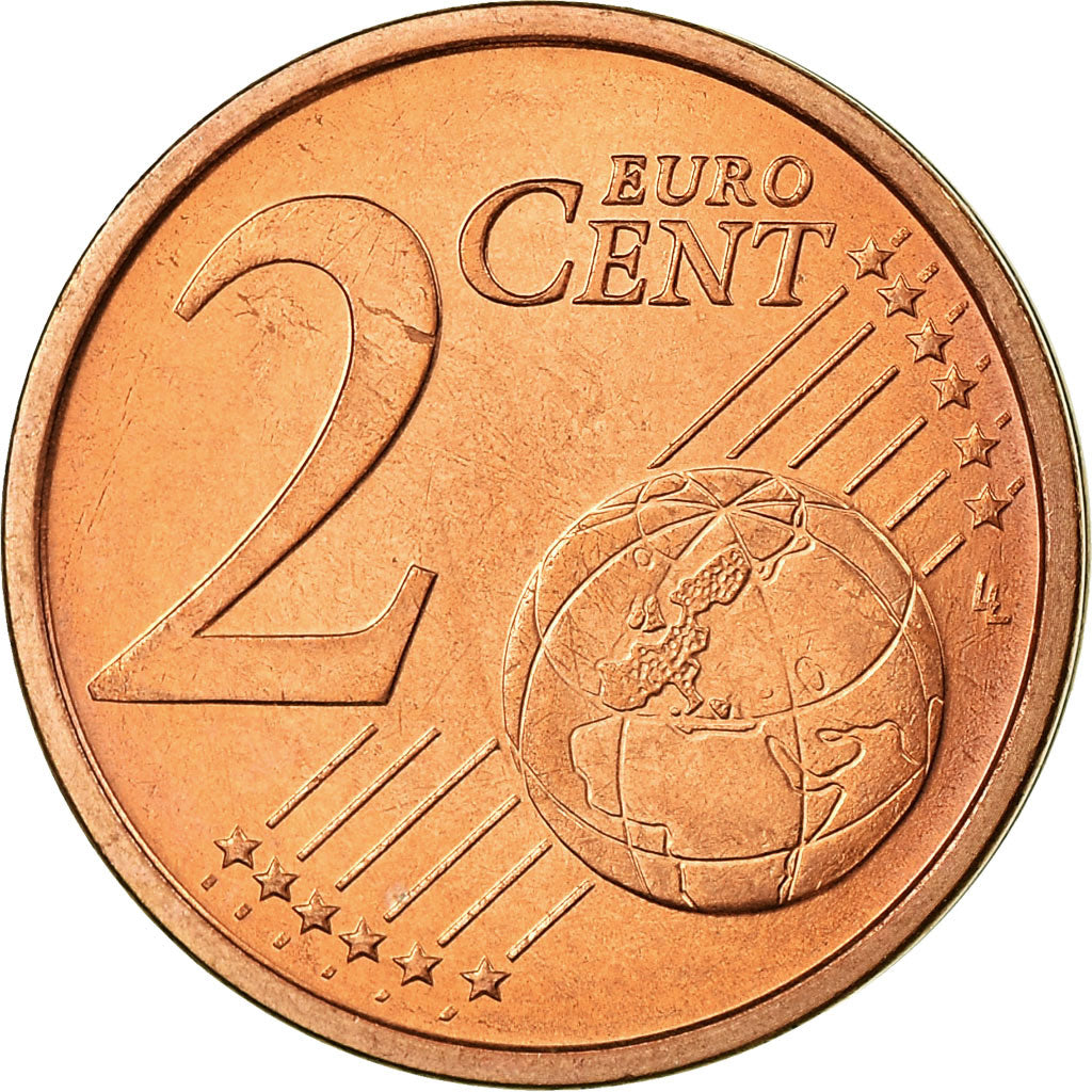 Italia, 2 Euro Cent, 2002, SPL-, Acciaio placcato rame, KM:211