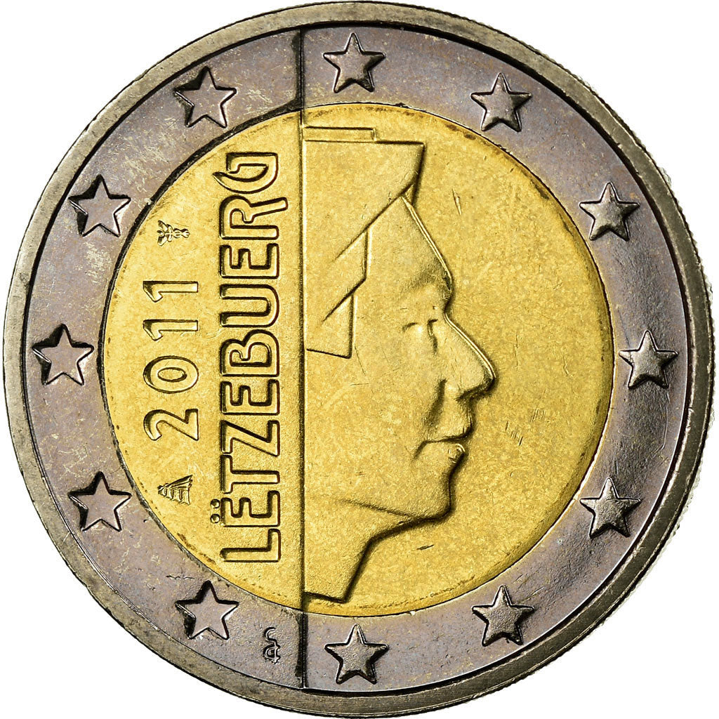 Luxembourg, 2 Euro, 2011, AU(55-58), Bi-Metallic, KM:93