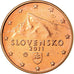 Slovacchia, Euro Cent, 2011, SPL, Acciaio placcato rame, KM:95