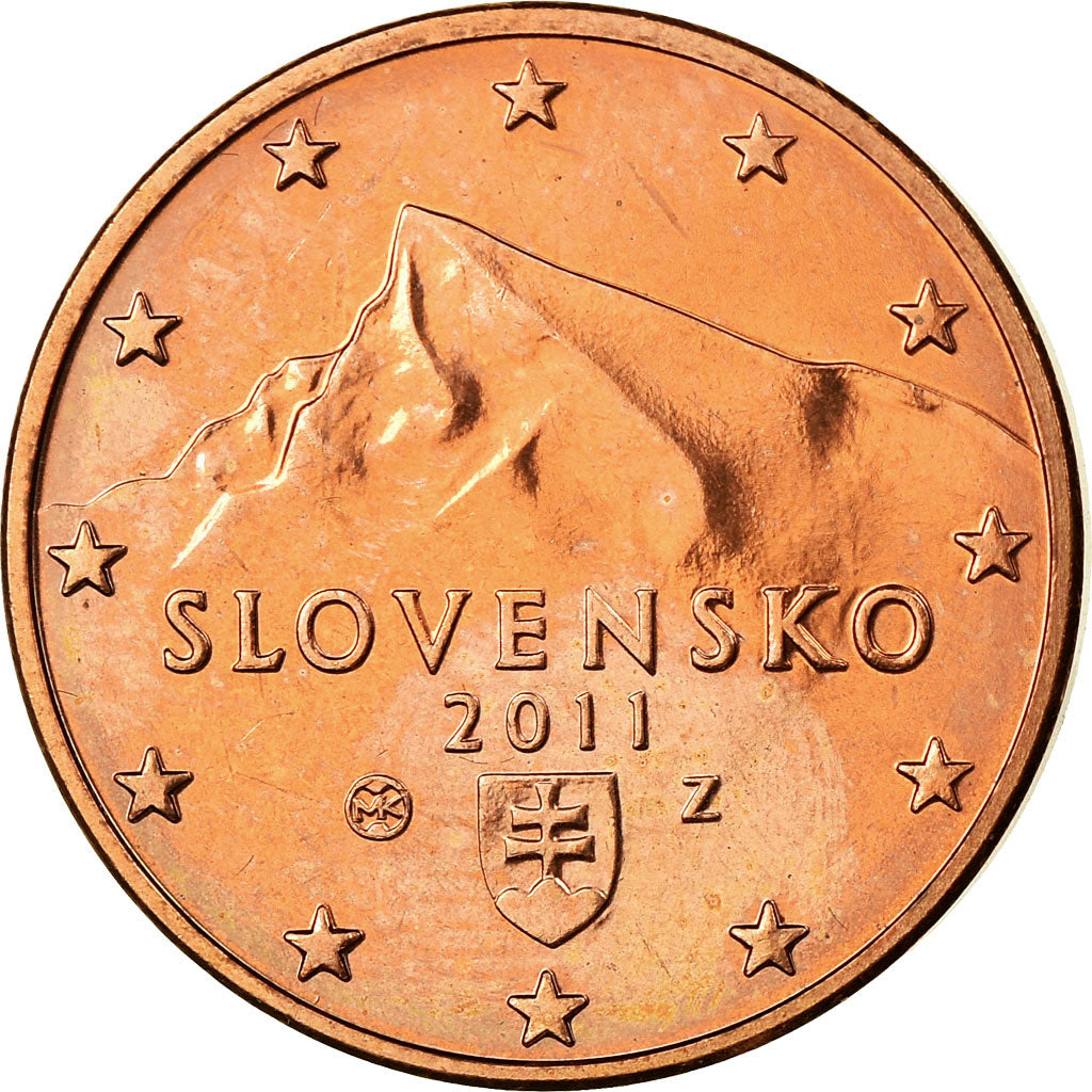 Slovakia, 5 Euro Cent, 2011, MS(63), Copper Plated Steel, KM:97