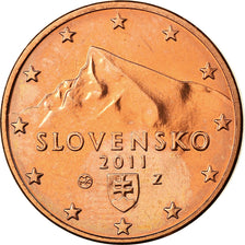 Slovakia, 5 Euro Cent, 2011, MS(63), Copper Plated Steel, KM:97