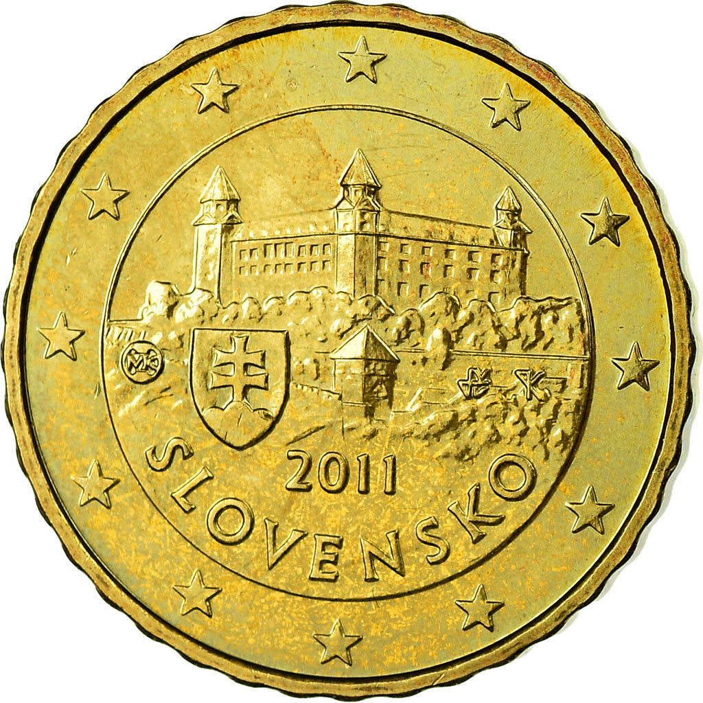 Slovacchia, 10 Euro Cent, 2011, SPL, Ottone, KM:98