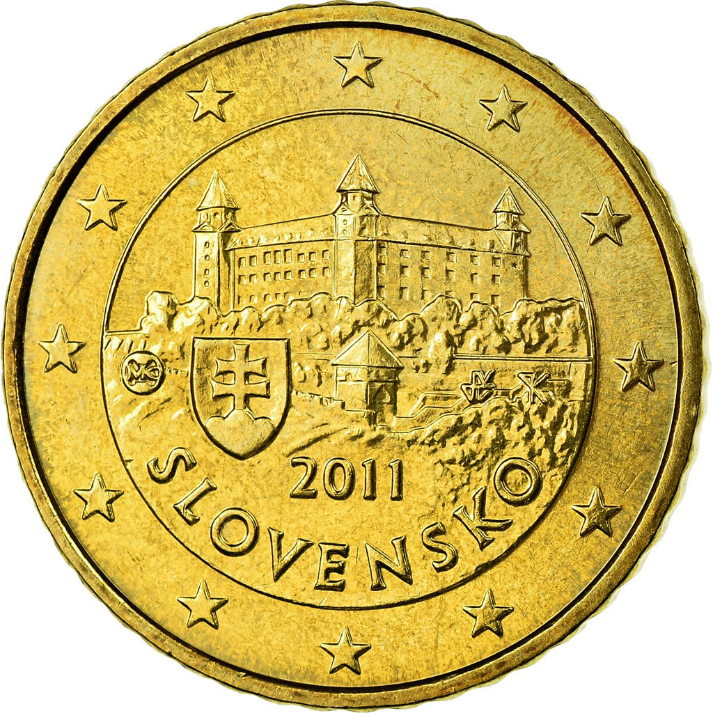 Eslovaquia, 50 Euro Cent, 2011, SC, Latón, KM:100