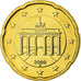 Bundesrepublik Deutschland, 20 Euro Cent, 2009, UNZ, Messing, KM:255