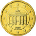 Bundesrepublik Deutschland, 20 Euro Cent, 2009, UNZ, Messing, KM:255