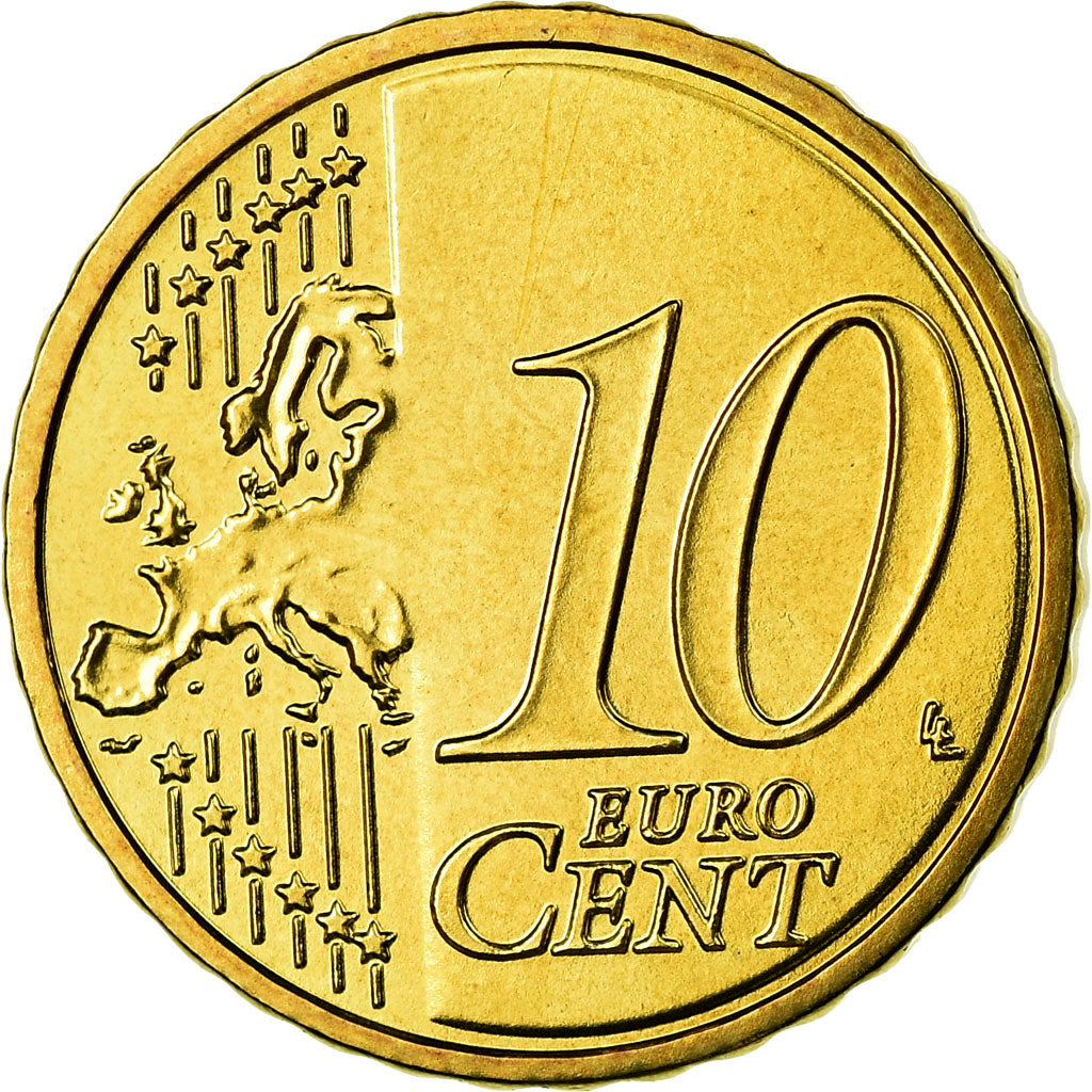 République fédérale allemande, 10 Euro Cent, 2008, FDC, Laiton, KM:254