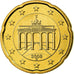 GERMANIA - REPUBBLICA FEDERALE, 20 Euro Cent, 2008, FDC, Ottone, KM:255